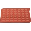 Plaque Macaron*SILIKOMART Plaque Macarons Coeurs Silicone 40 x 30 cm