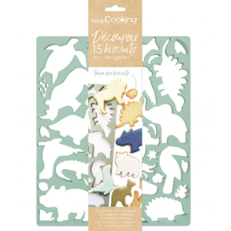 Emporte Pièce - Découpoir Pâtisserie*SCRAPCOOKING Plaque Multi-découpoirs Animaux