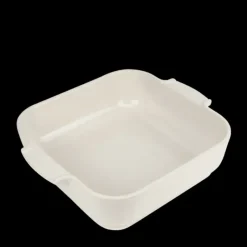 Plat De Cuisson*PEUGEOT Plat à Four Carré en Céramique Appolia 28 cm Ecru