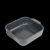 Plat De Cuisson*PEUGEOT Plat à Four Carré en Céramique Appolia 21 cm Ardoise
