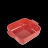 Plat De Cuisson*PEUGEOT Plat à Four Carré en Céramique Appolia 18 cm Rouge