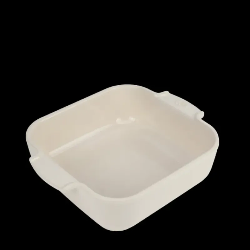 Plat De Cuisson*PEUGEOT Plat à Four Carré en Céramique Appolia 21 cm Ecru