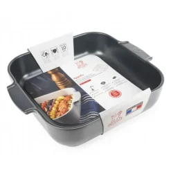 Plat De Cuisson*PEUGEOT Plat à Four Carré en Céramique Appolia 36 cm Ardoise