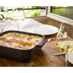 Plat De Cuisson*PEUGEOT Plat à Four Carré en Céramique Appolia 36 cm Ardoise