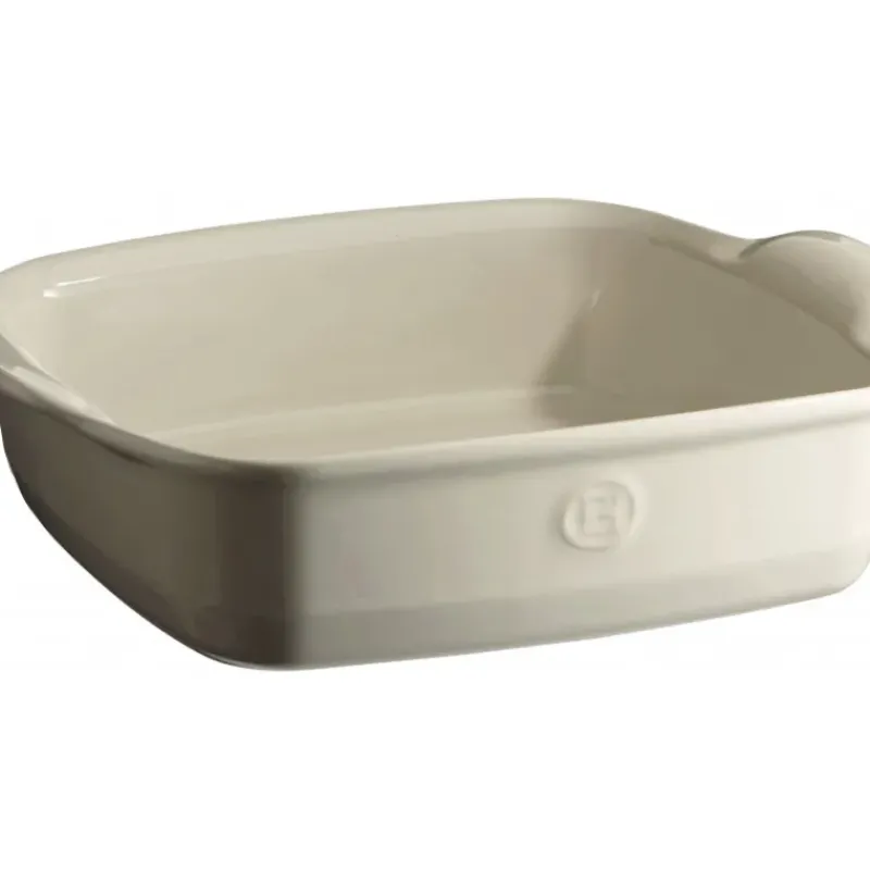 Plat De Cuisson*EMILE HENRY Plat à Four Carré en Céramique 28 x 24 cm Argile
