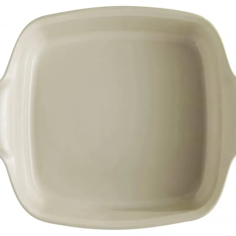 Plat De Cuisson*EMILE HENRY Plat à Four Carré en Céramique 28 x 24 cm Argile