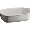 Plat De Cuisson*EMILE HENRY Plat à Four Individuel en Céramique Farine 22 x 14,5 cm