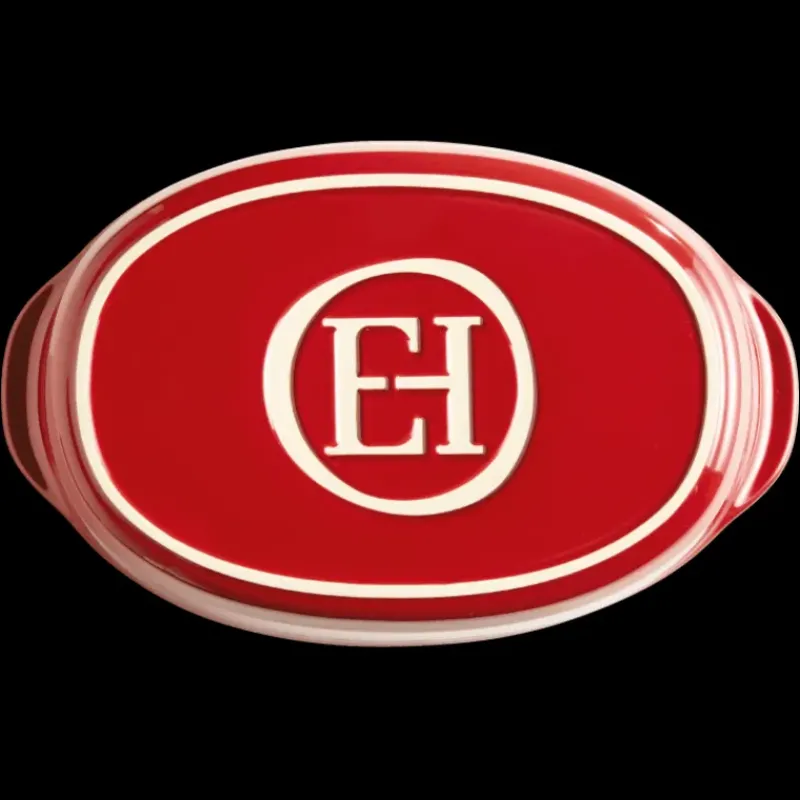 Plat De Cuisson*EMILE HENRY Plat à Four Ovale en Céramique 36,5 x 22,5 cm Grand Cru