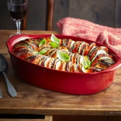 Plat De Cuisson*EMILE HENRY Plat à Four Ovale en Céramique 36,5 x 22,5 cm Grand Cru