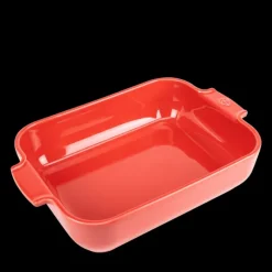 Plat De Cuisson*PEUGEOT Plat à Four Rectangulaire en Céramique Appolia 32 cm Rouge