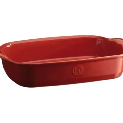 Plat De Cuisson*EMILE HENRY Plat à Four Rectangulaire en Céramique 36 x 22,5 cm Grand Cru