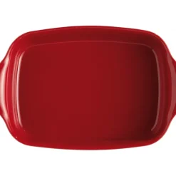 Plat De Cuisson*EMILE HENRY Plat à Four Rectangulaire en Céramique 36 x 22,5 cm Grand Cru