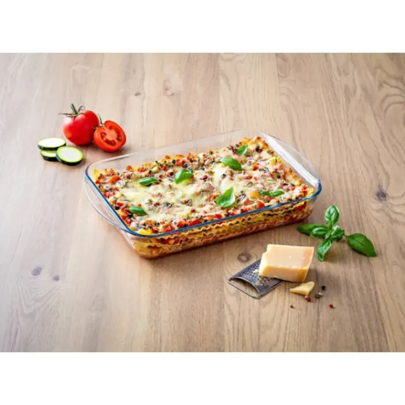Plat De Cuisson*PYREX Plat à Lasagnes Rectangulaire en Verre 34 x 23 cm 2,6 L Essentials