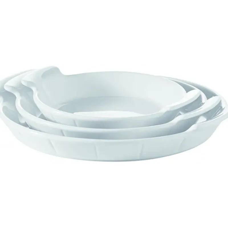 Servir, Présenter|Plat De Cuisson*IN SITU Plat à Oeuf Porcelaine Blanc Ø 18 cm