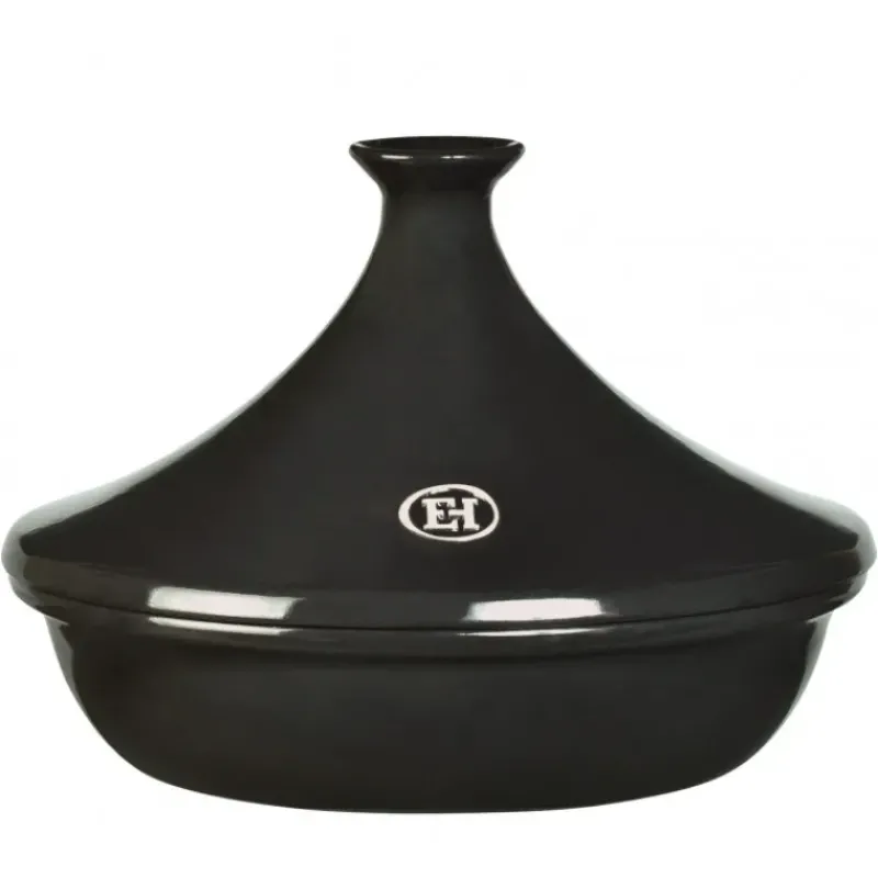 Tajines*EMILE HENRY Plat à Tajine en céramique Fusain (Noir) 32 cm