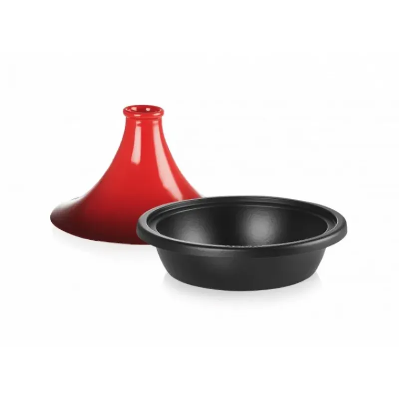Tajines*LE CREUSET Plat à Tajine en Fonte 27 cm Cerise