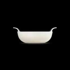 Plat De Cuisson|Woks*LE CREUSET Plat Balti En Fonte Rond 24 cm Meringue