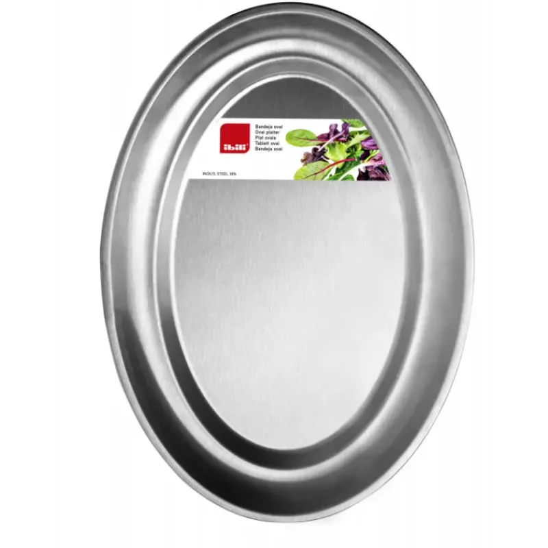 Servir, Présenter*IBILI Plat Inox Ovale 25 x 17 cm