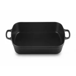Plat De Cuisson*LE CREUSET Plat Rectangulaire en Fonte 37 cm Noir Mat