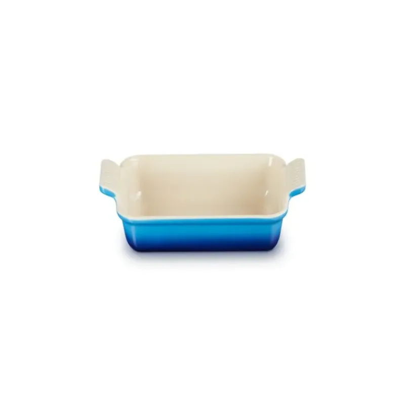 Plat De Cuisson*LE CREUSET Plat Rectangulaire Héritage en Céramique 26 cm Azur Tradition
