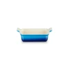 Plat De Cuisson*LE CREUSET Plat Rectangulaire Héritage en Céramique 19 cm Azur Tradition