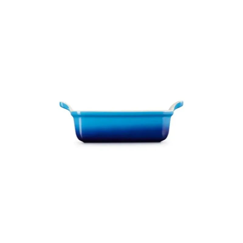 Plat De Cuisson*LE CREUSET Plat Rectangulaire Héritage en Céramique 19 cm Azur Tradition