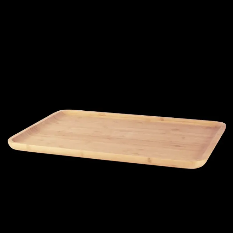 Servir, Présenter*PEBBLY Plateau de Service en Bambou 42 x 30 cm