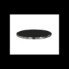 Mobilier Terrasse Restaurant|Mobilier Restaurant*TOPALIT Plateau de Table Ø60 cm Noir Cerclage Inox Cerclé