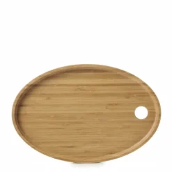 Servir, Présenter*REVOL Plateau pour Assiette Ovale Bambou 36,5 x 25 cm Basalt