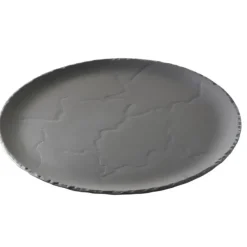 Vaisselle*REVOL Plateau Rond Ardoise Ø 32cm Basalt