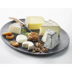 Vaisselle*REVOL Plateau Rond Ardoise Ø 32cm Basalt