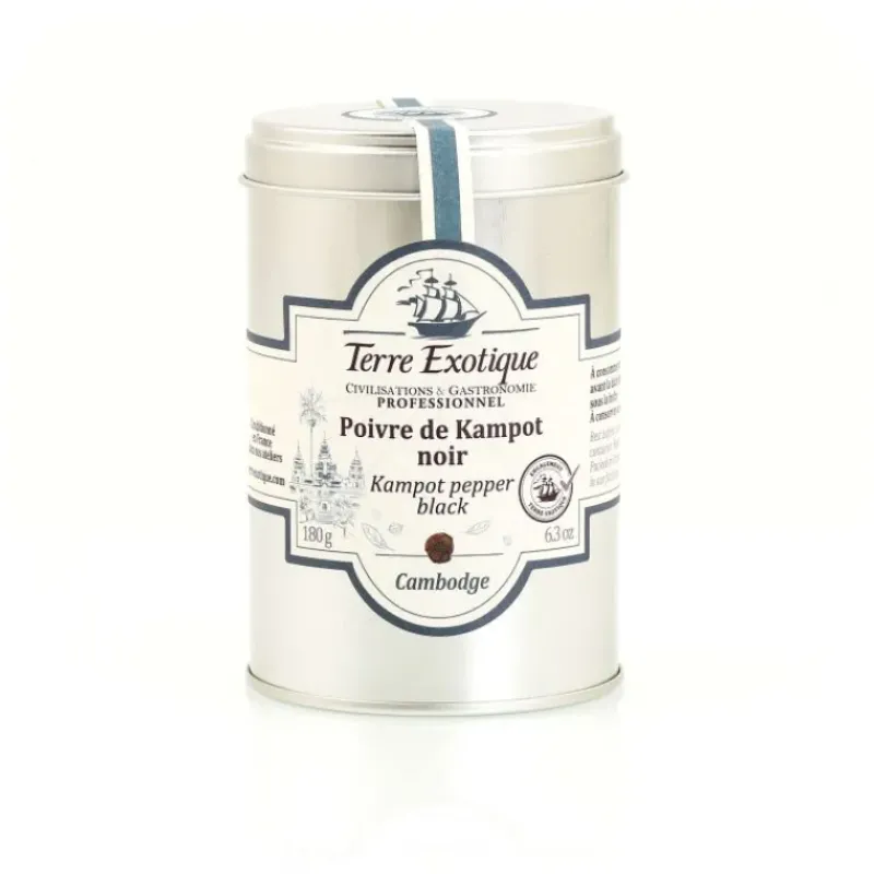Poivre*TERRE EXOTIQUE Poivre Noir de Kampot 180 g