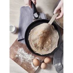 Poêles*DE BUYER Poêle à Crêpes Anti Adhésive Ø 30 cm Choc Intense Amovible