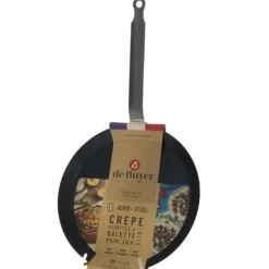 Poêles*DE BUYER Poêle à Crêpes Tôle Bleue Ø 24 cm Outdoor