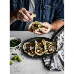 Poêles*DE BUYER Poêle à Crêpes Tôle Bleue Ø 24 cm Outdoor