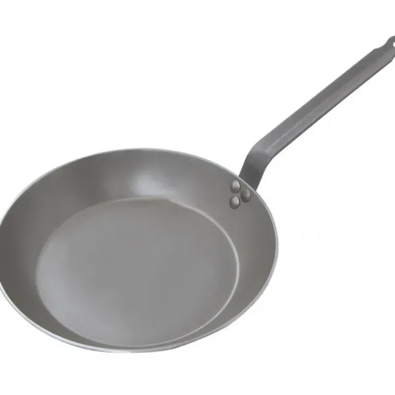 Poêles*DE BUYER Poêle Lyonnaise Carbone Plus Ø 28 cm , Tôle, Queue Feuillard