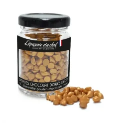 Décoration Comestible*EPICERIE DU CHEF Pépites Chocolat Blanc Dorées Décoratives 60 g L'