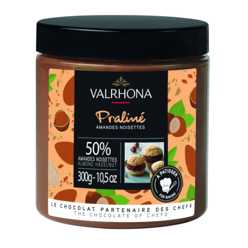 Produits Pâtisserie|Chocolat De Couverture*VALRHONA Praliné Amandes Noisettes 50% 300g