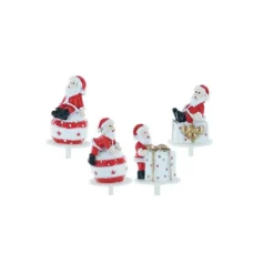 Décoration Gâteau*CUISINEADDICT Père Noël Cadeaux et Boules Sujets en Résine x50