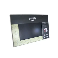 Planches À Découper*PEBBLY Protection Plaque de Cuisson en Verre 50 x 28 cm Noir