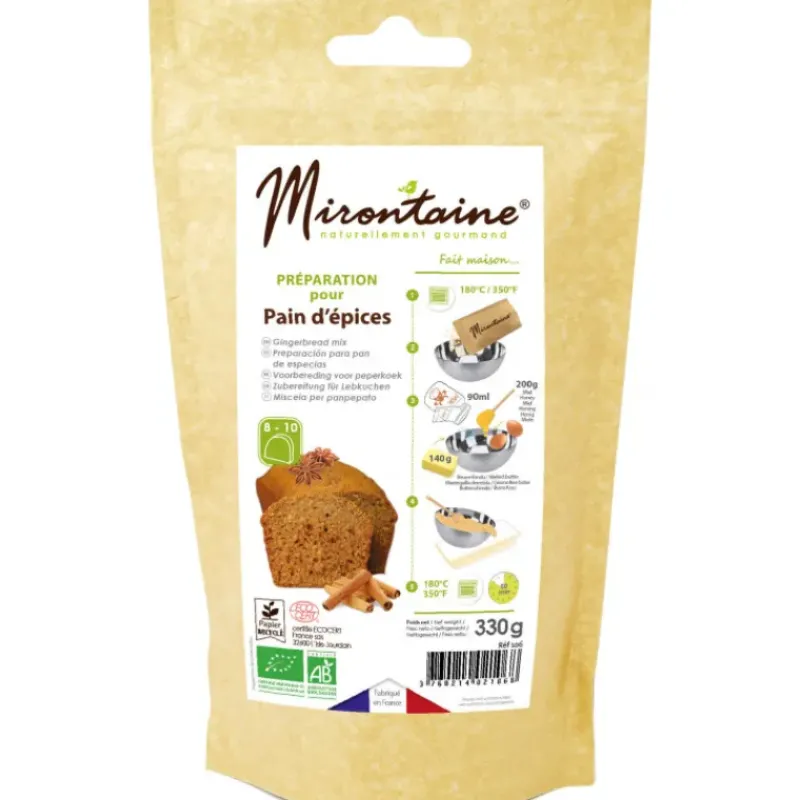 Préparation Pâtisserie*MIRONTAINE Préparation Pain d'Épice Bio 330 g