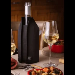 Accessoires Vin*PEUGEOT Rafraîchisseur de Bouteille Frizz Extensible Noir