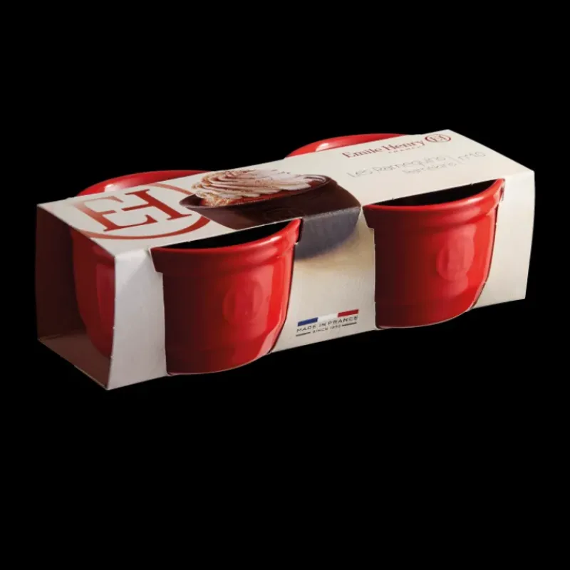 Vaisselle|Moules À Gâteaux*EMILE HENRY Ramequin Céramique Grand Cru Ø 10 cm (x2)
