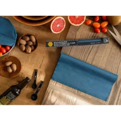 Conservation*NUTS Rouleau Emballage Alimentaire Cire Abeille Bleu Jeans 93 x 29 cm