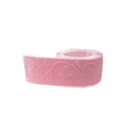 Décoration Comestible*PATISDECOR Ruban Pate à Sucre Rose Arabesque 1,25 m x H 5 cm Patisdécor