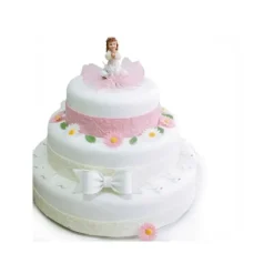 Décoration Comestible*PATISDECOR Ruban Pate à Sucre Rose Arabesque 1,25 m x H 5 cm Patisdécor