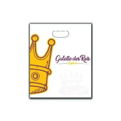 Emballage Alimentaire*CUISINEADDICT Sac à Galette Ingraissable 23x29cm Motif Couronne x100