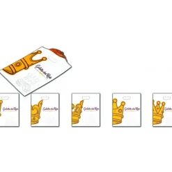 Emballage Alimentaire*CUISINEADDICT Sac à Galette Ingraissable 35x40cm Motif Couronne x100