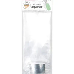 Emballage Alimentaire*SCRAPCOOKING Sachet Bonbon Transparent 20 x 9,8 cm (x4)
