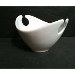 Servir, Présenter*LEBRUN Saladier Jonque Blanc et son service à couverts